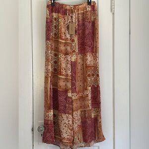 NWT | Christian Siriano Flowy Wide Leg Pants | Autumn Colors 🍂 | size XL